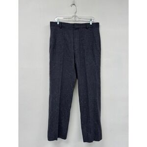 Vintage Pendleton Pants Mens 34x29 Gray Wool Tweed Dress Slacks Lined USA
